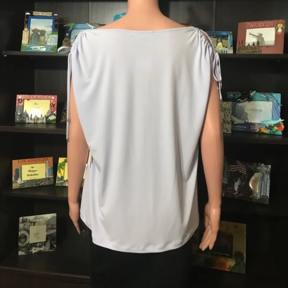 [Ivanka Trump] Light Purple  V-neck Top NWT 05 - Picture 4 of 8
